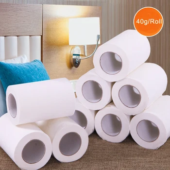

10pcs Three Layer Toilet Paper Roll Hollow Replacement Skin-friendly Roll Paper Print Interesting Toliet Paper Table Kitchen