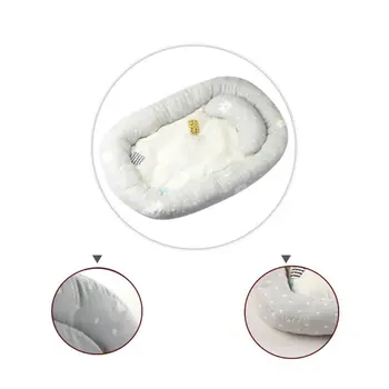 

Portable Baby Nest Bed Removable Travel Crib Soft Breathable Lounger w/ Pillow