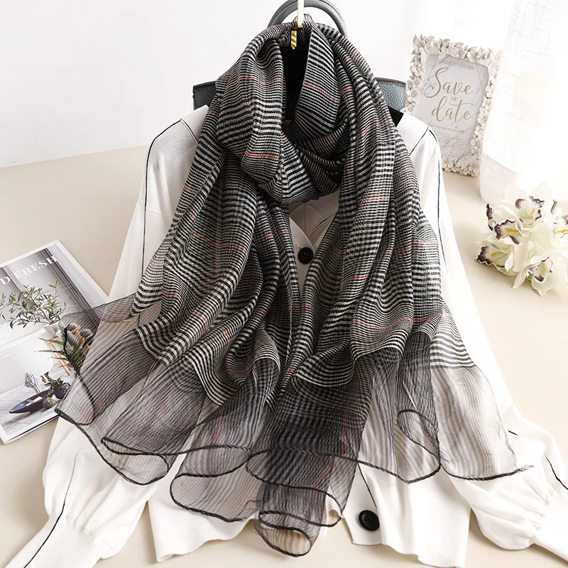 New Water Pashminas Silk Scarf Shawl
