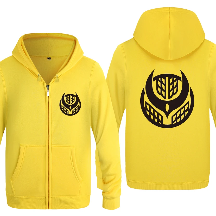 Ka men Rider Zangetsu Symbol свитшоты мужские мужские флисовые толстовки на молнии с капюшоном кардиганы
