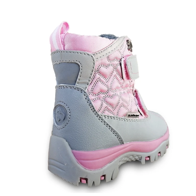 Теплые зимние водонепроницаемые ботинки, 1 пара кожаные лыжные детские шерстяные ботинки,-40 или-30 градусов, детские ботинки для мальчиков и девочек
