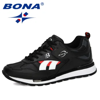 

BONA 2020 New Designers Action Leather Sneakers Men Casual Shoes Trendy Cross-Border Outdoor Trainers Shoes Zapatillas Hombre