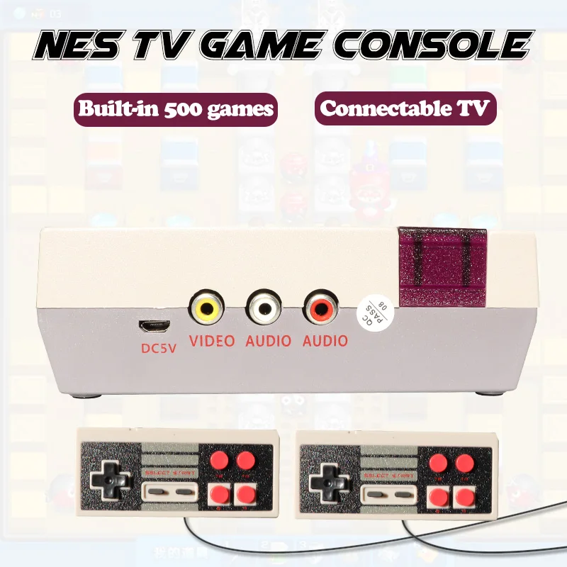 Мини ТВ портативная семейная игровая консоль для отдыха AV порт Ретро Встроенный