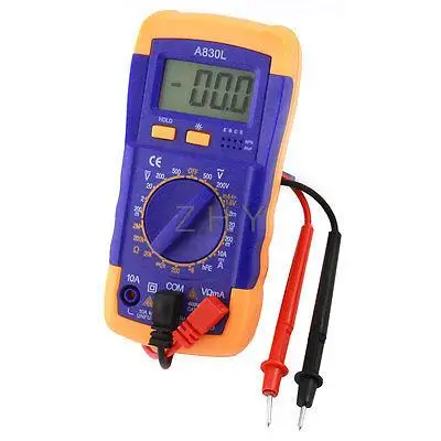 

A830L AC/DC Voltage Current Resistance Digital Tester Multimeter Multitester