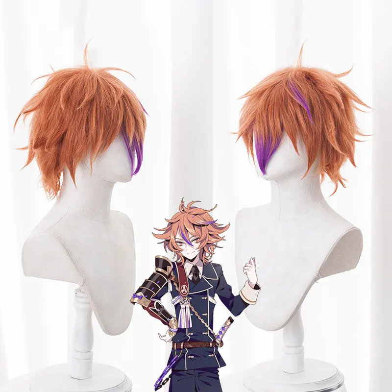 Новый женский парик для косплея онлайн gotoushirou из аниме Touken Ranbu темно-синий