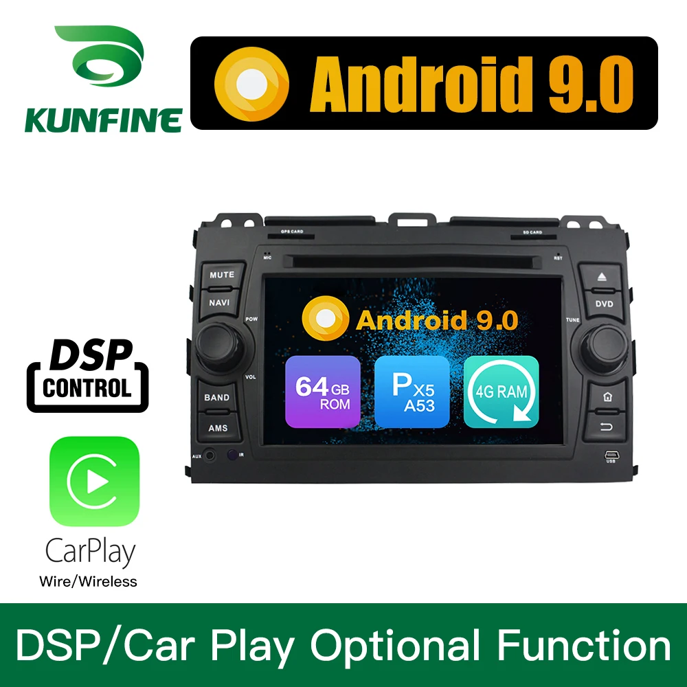 

Android 9.0 Octa Core 4GB RAM 64GB ROM Car DVD GPS Multimedia Player Car Stereo for Toyota Prado 2006 2007 2008 2009 2010 Unit