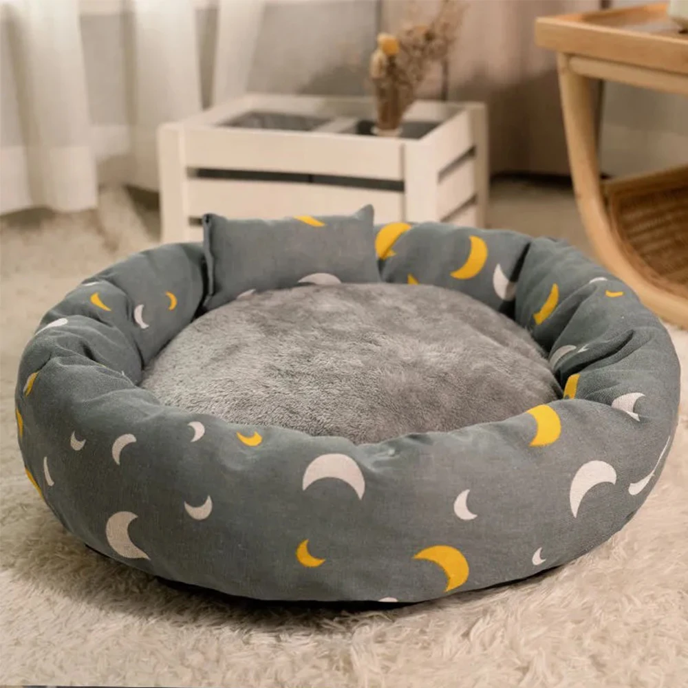 BABYPET Round Cat Beds House Soft Plush Best Pet Dog Bed For Dogs