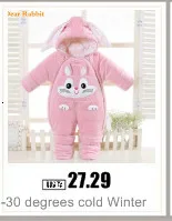 2020 Overalls Winter Jumpsuit Baby Newborn Plus velvet snowsuit Snow Wear Coat Boy Warm Romper down Cotton Girl clothes Bodysuit