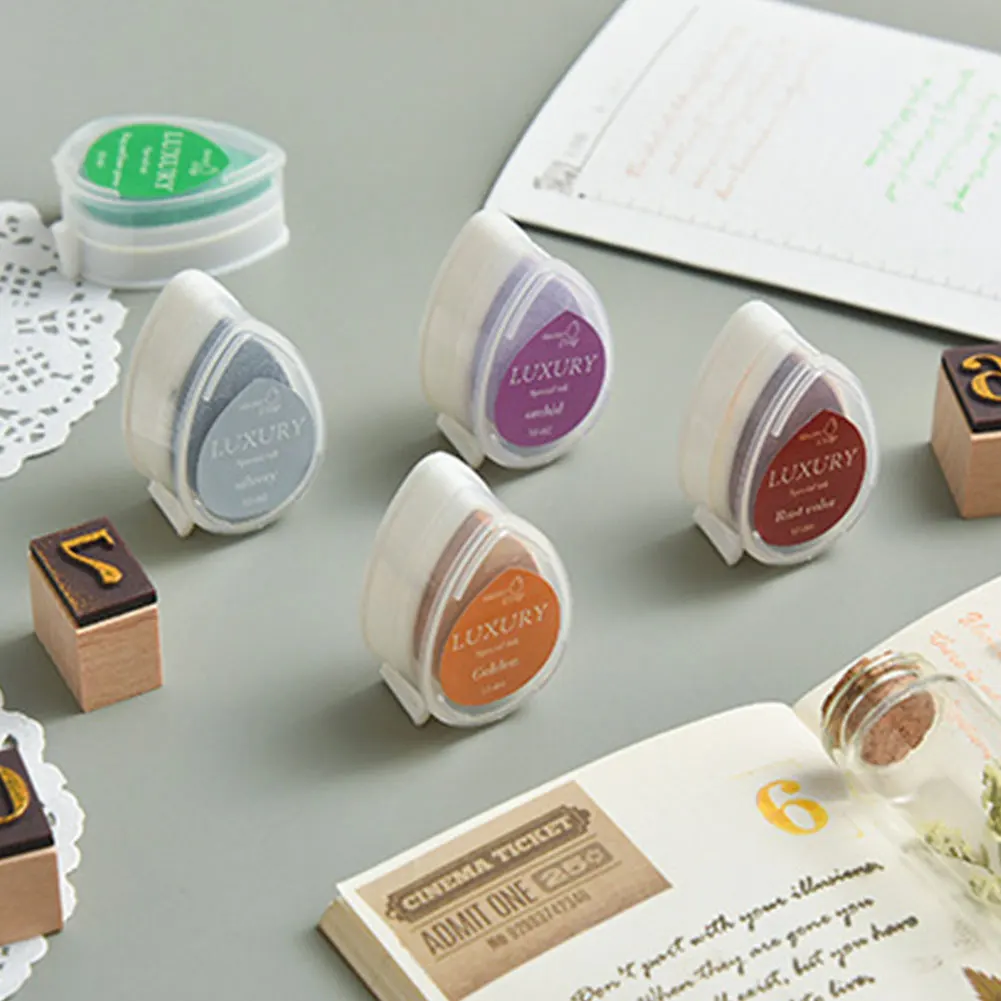 Water Drop Ink Pad Rubber Stamp Stamp Inks Inking Pad Stamp