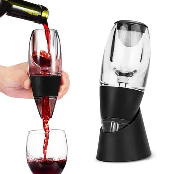 

Wine Aerator Pourer Diffuser Decanter Spout with Base for Red Wine Christmas SAL99