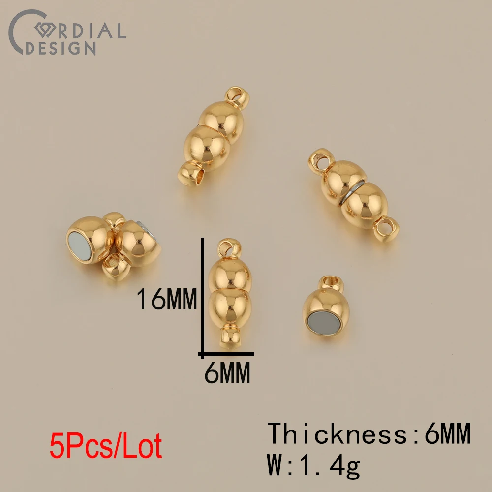 Cordial Design Magnet Clasps & Hooks/DIY Making/Jewelry Accessories/Genuine Gold Plating/Hand Made/Jewelry Findings & Components - cordial