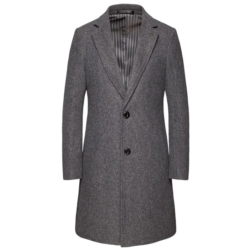 2019 New Winter Woolen Jacket Men's High-quality Wool Coat Casual Slim Woolen Coats Men Fashion Thick Cotton Trench/Overcoa 2019 New Winter Woolen Jacket Men's High-quality Wool Coat Casual Slim Woolen Coats Men Fashion Thick Cotton Trench/Overcoa