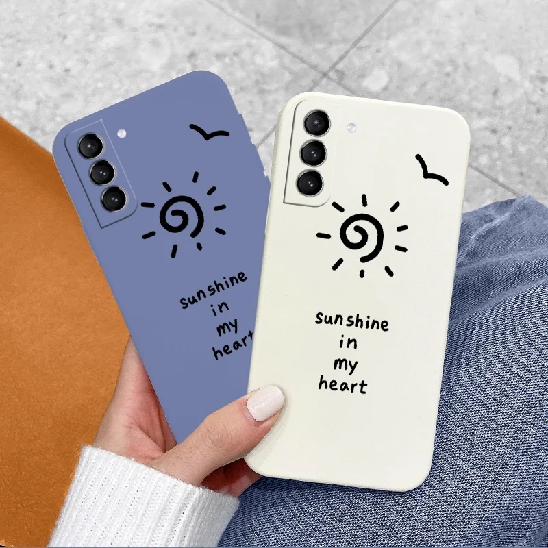 Wild Goose Liquid Silicone Case For Samsung Galaxy S21 S20 S10 Note 20 10 Camera Protective Soft Phone Back Cover On A72 A52 A42