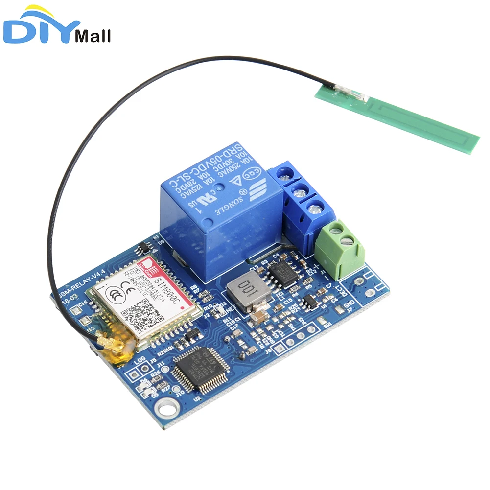 

1 Channel Relay Module SMS GSM Remote Control Switch SIM800C STM32F103CBT6 for Greenhouse Oxygen Pump