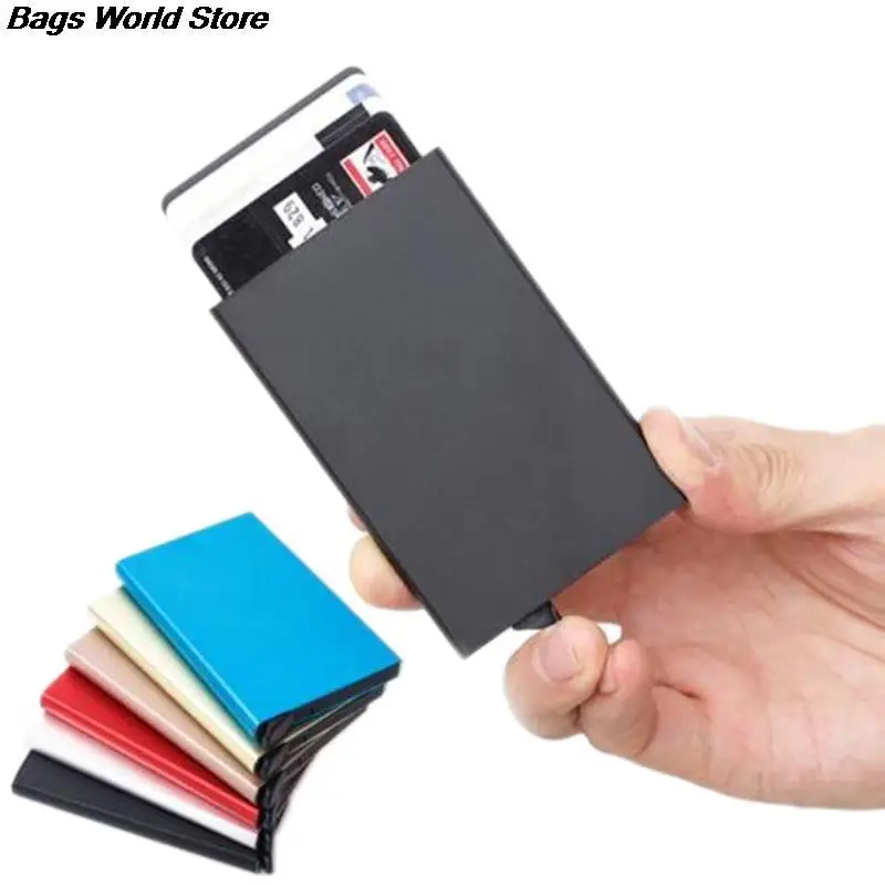 Креативный Металлический футляр для мужчин и женщин алюминиевый визиток