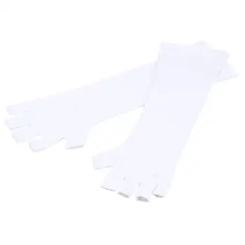 

1 pair UV Gel Nail Art Anti-ultraviolet Open-toed Protection Gloves Polish Tips Lamp Free Shipping High Quality