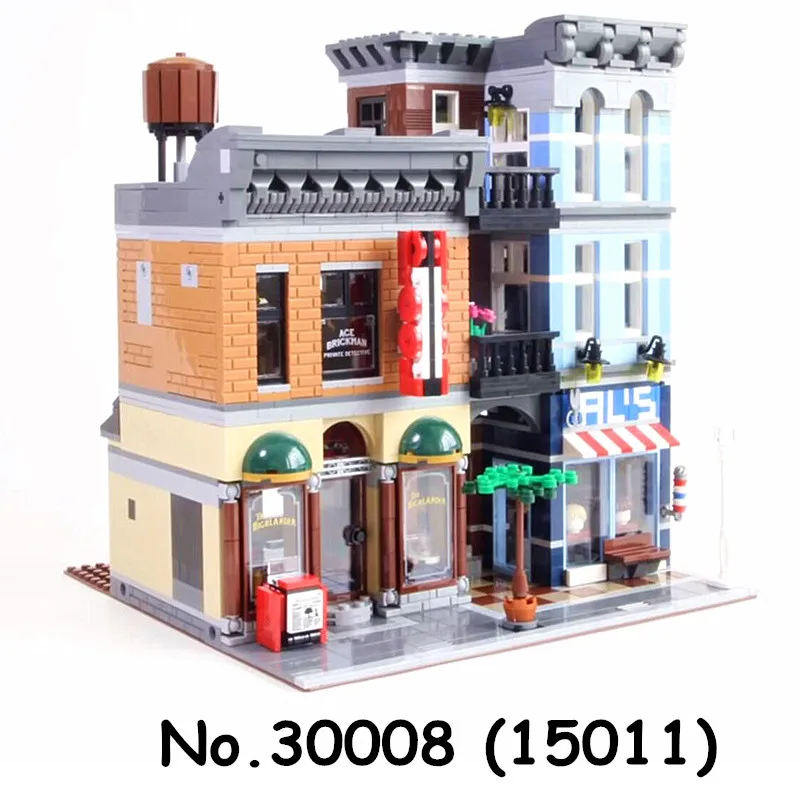 30008 Lepinblocks Creator Expert город улица Строительные кирпичи 15002 15003 15004 15005 15009 15011 15042 игрушки блоки для подарка - Цвет: 30008
