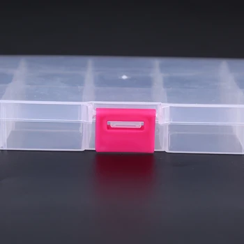 

15 Slots Compartment Plastic Storage Boxes Jewelry Earring Beads Case Container
