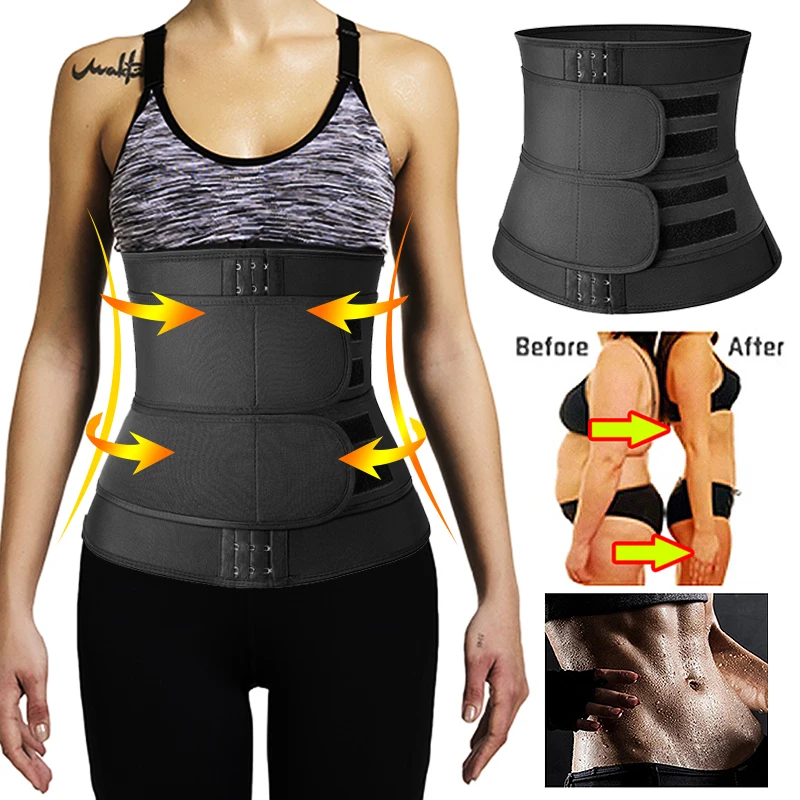 Waist Trainer Corset Neoprene Sweat Shapewear Body Shaper Women Slimming Sheath Belly Reducing