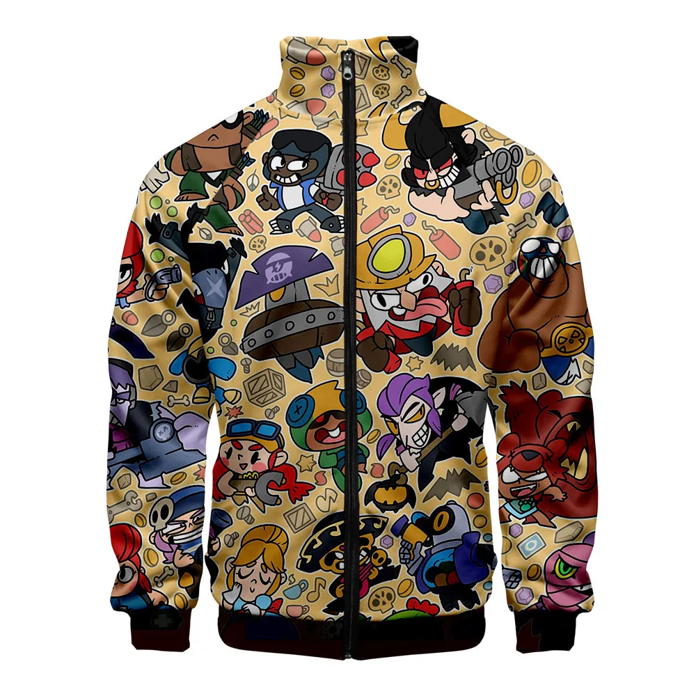 Blog Cartoon 3D Printing Jacket Men Women Harajuku Hip Hop New Hoodies Casual Stand Collar Zipper Sweatshirt Tracksuit Oversized