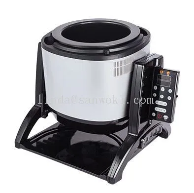  6L Automatic Cooking Machine, 2000W Electric Stir Fry Pot,  Non-stick, Adjustable Speeds 360°Rotate Stir Fry Robot, for Commercial and  Household Cooking: Home & Kitchen