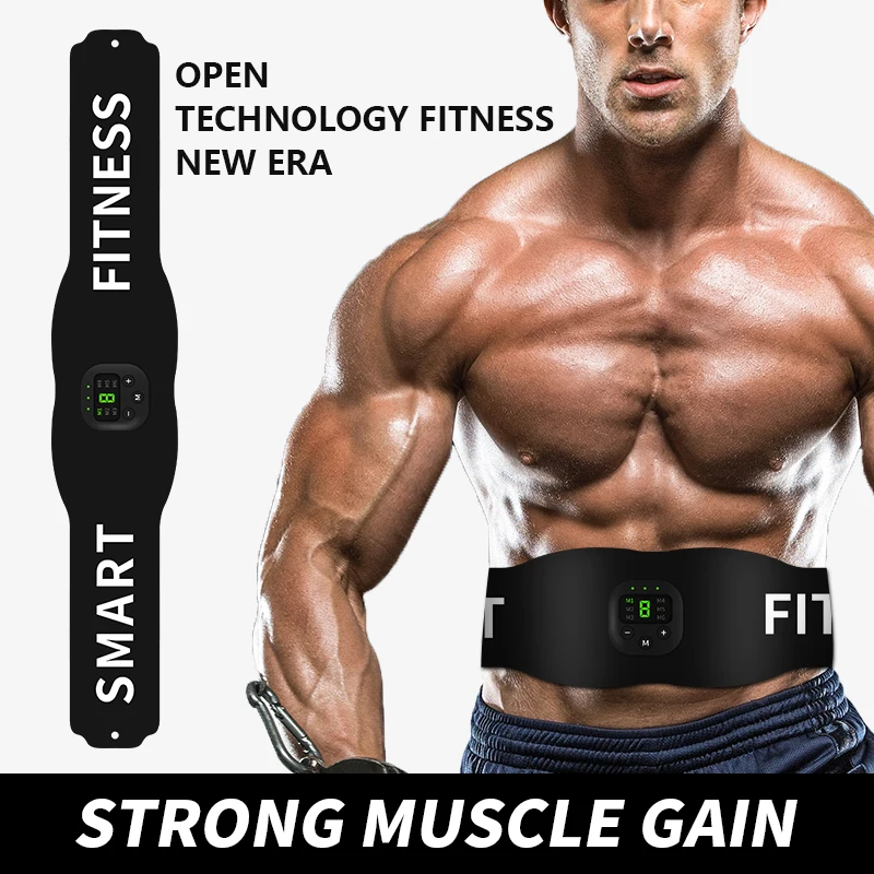 2020 Smart Abdominal Muscle Stimulator Massager Belt EMS Fashion Belt Wireless Vibro Electric Massage Physiotherapy Shiatsu Abs