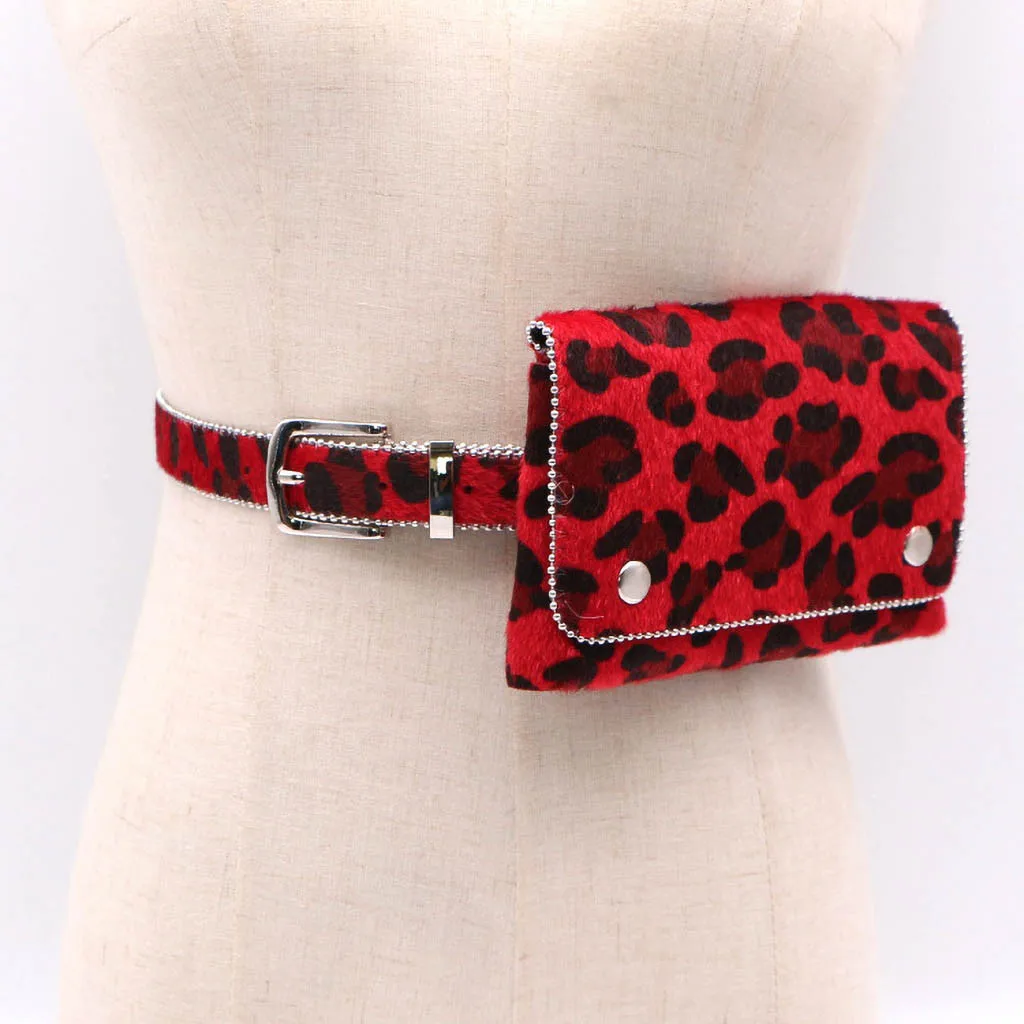 Леопардовая расцветка, квадратная сумка на талию для женщин, тактическая пряжка, сумка на талию, женский пояс для телефона, кожаный чехол, Pochete Homem