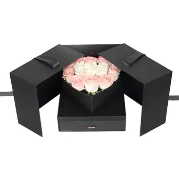 

Flower Gift Box DIY Party Gift Box Cube Shape Gift Box Innovative Gift Box Anniversary Gift Set for Birthday Anniversary
