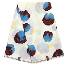 Цветная Цветочная африканская набивная настоящая вощеная ткань для женщин Свадебное платье дизайн Анкара голландская настоящая восковая ткань