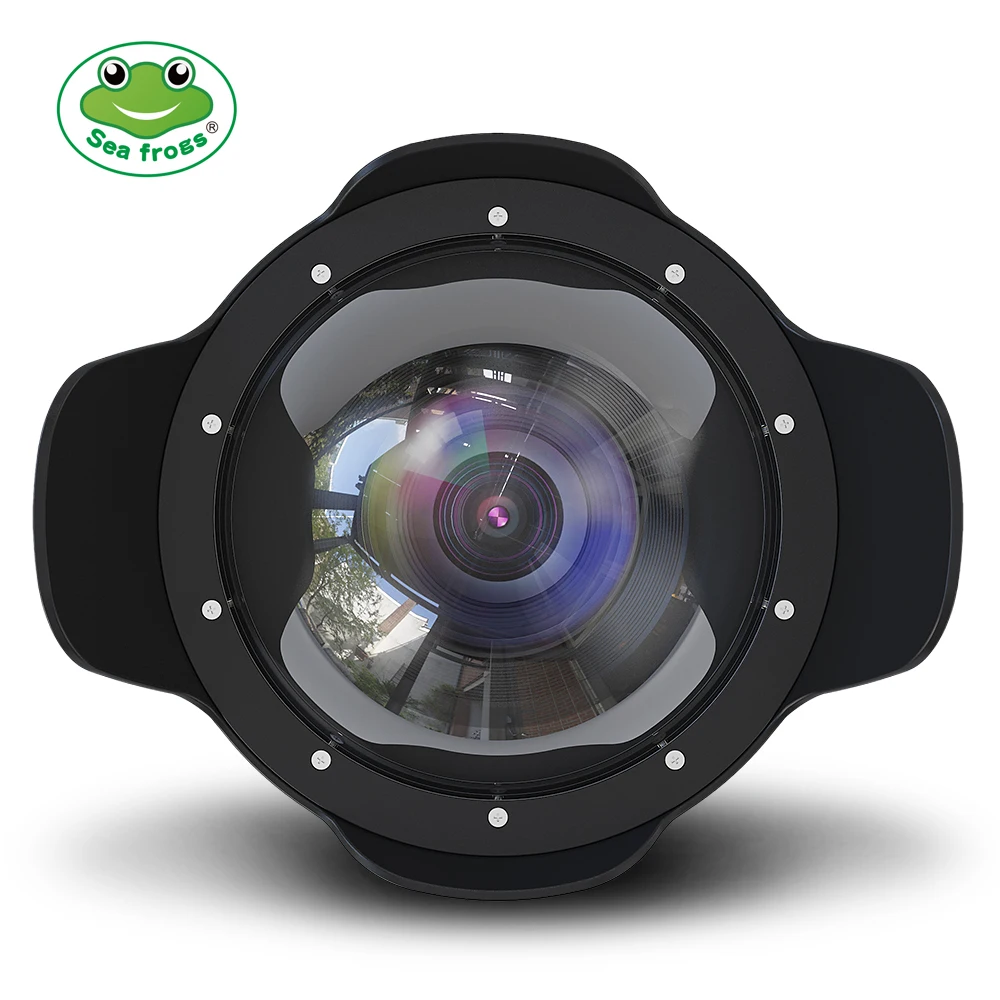 

WA006 40M/130FT 8" wide angle dome port for camera waterproof housing diving case for seafrogs