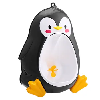 

Cartoon Cute Penguin Potty Urinal Toilet Standing Urinal Bathroom Children Pee Trainer for 8 Month to 6 Years Old Boys