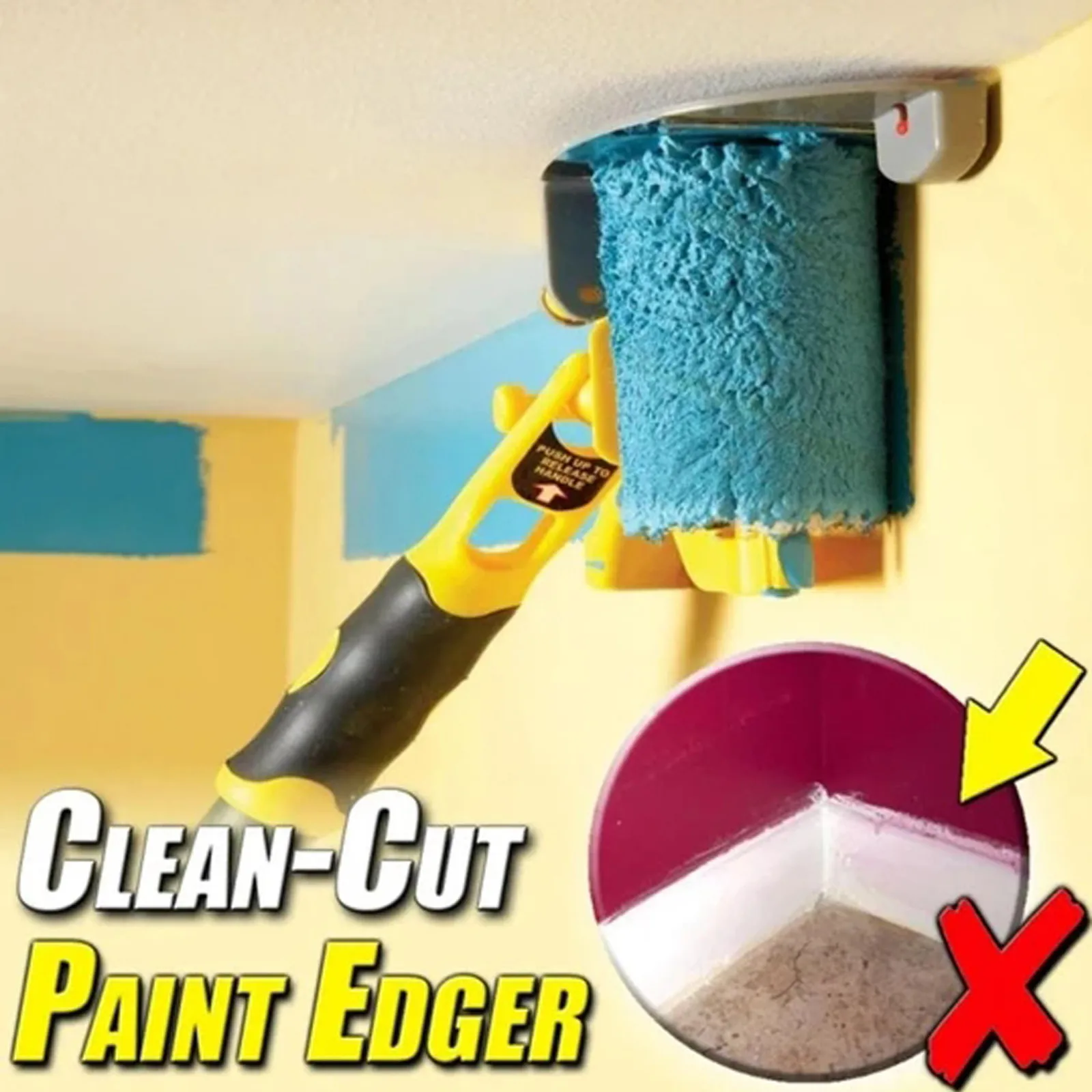 Clean Cut Paint Edger Roller Brush Banding Machine Wall Ceiling Painting Tool Multi-function | Обустройство дома