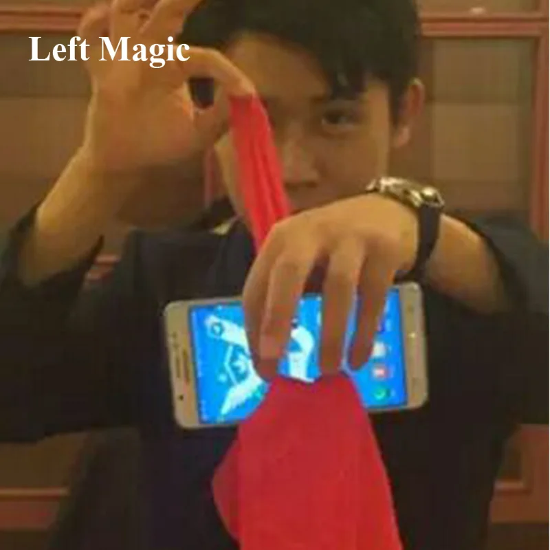 

1 pcs Scarf/Silk Through Phone Close Up Magic Tricks Easy To Do For Professional Gimmick Magicians Gag Toys Party Prop Tools