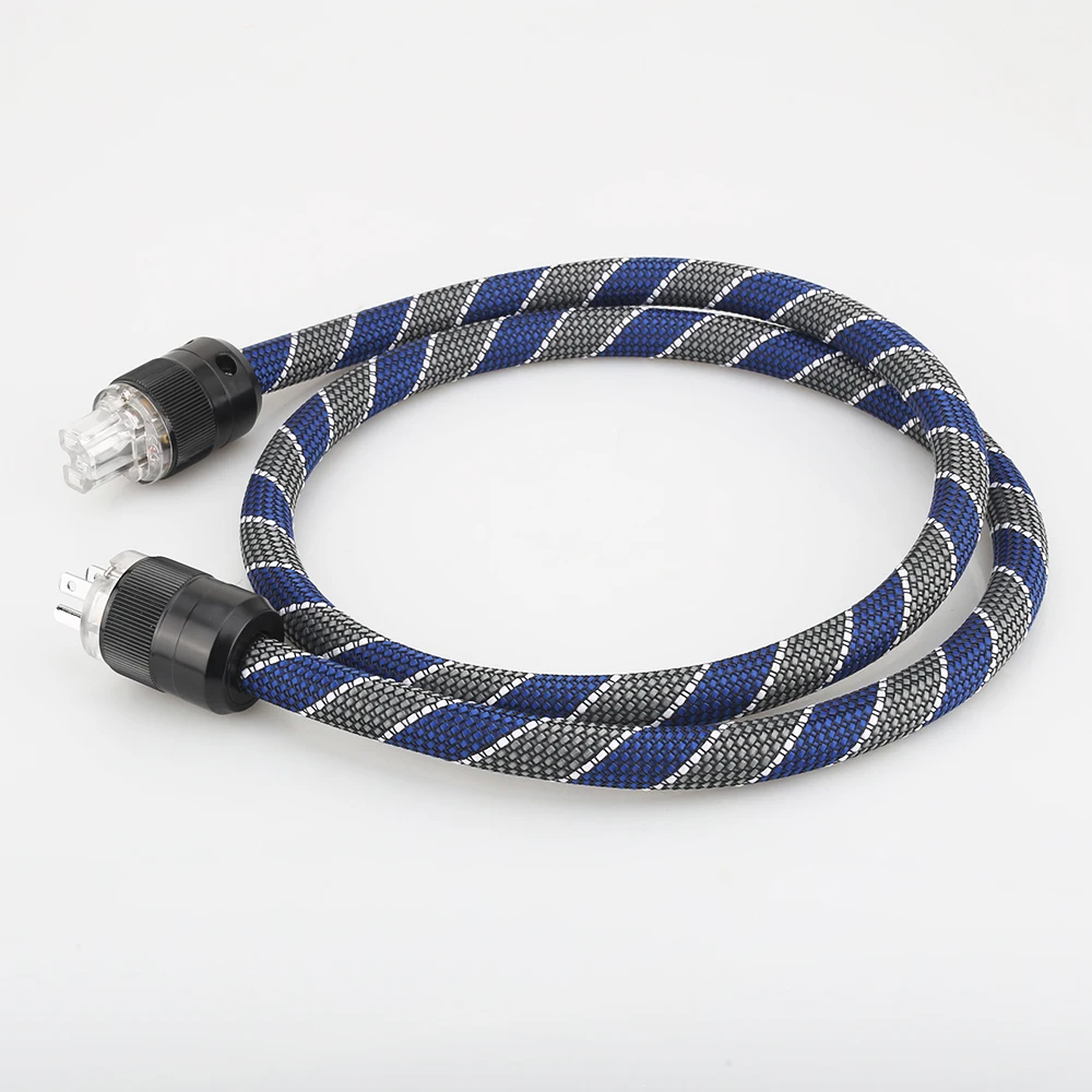 Audiocrast P101 DW34 HI End US AC Power Cable 3 Prong US Plug Power Cord Audio Grade HIFI Power Cable CD Tube amplifer headphone