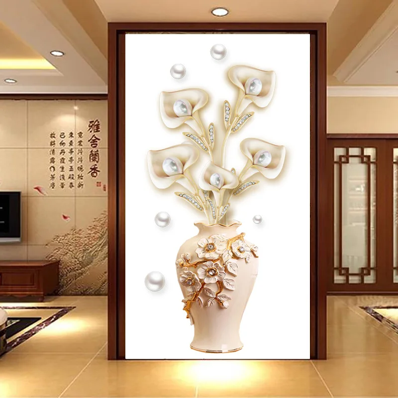 

Self-Adhesive Wallpaper for Home Decor, Modern Painting, Hallway Wall Stickers, Cozy Bedroom, 3D Wall Sticker