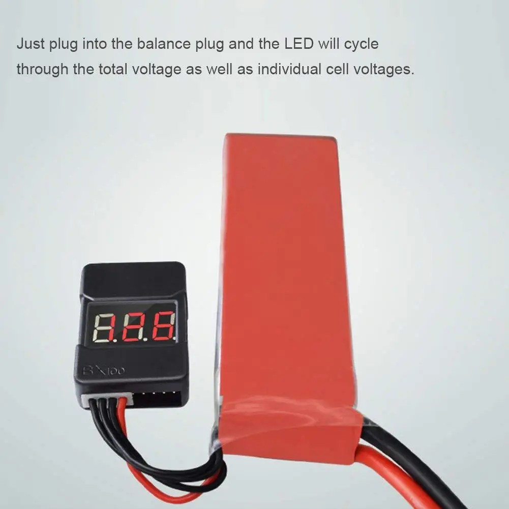 Зарядное устройство Lipo Батарея тестер 4 шт. BX100 RC, на возраст от 1 года до 8 лет низком скрытом зуммер напряжения сигнала тревоги с корпус из abs-пластика супер звук Предупреждение проверки с Светодиодный индикатор