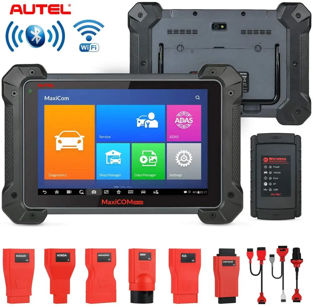 Autel MaxiCOM MK908 беспроводной диагностический инструмент с кодированием ECU ADAS