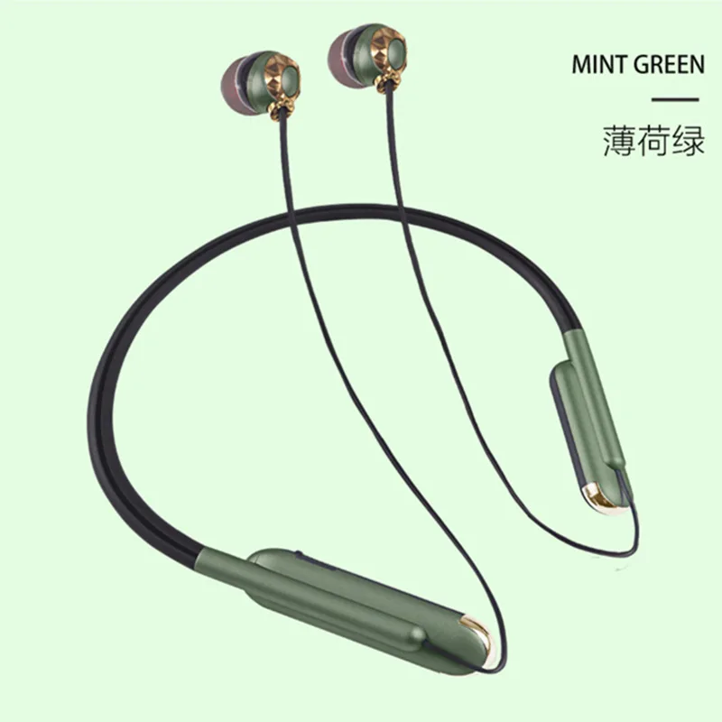 2020 NEW Wired Bluetooth 5 0 earphone with mircophone Hanging Neck Headset Stereo Headphone Earbud Noise Reduction