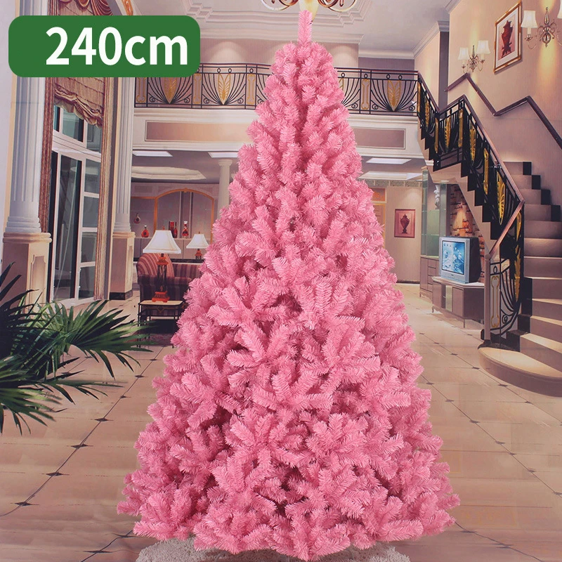 240 см Рождественская елка розовая роза красная искусственная Рождественская елка украшения Рождественские украшения для дома