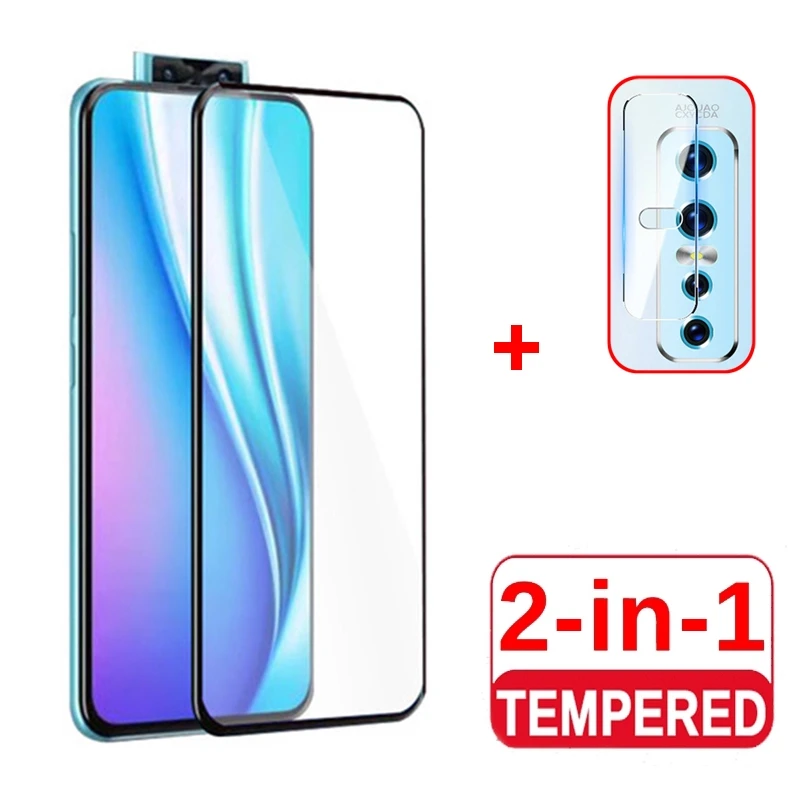 Полноразмерное закаленное стекло Vivo V17 V15 Pro S1 2019 V11 V11i V9 с полным покрытием полная