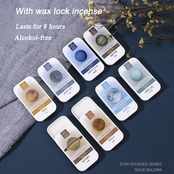 

Men Women Perfume Plant Solid Girl Perfumes Magic Balm Iron Box Easy To Carry Body Fragrance Alcohol-free Deont Scented