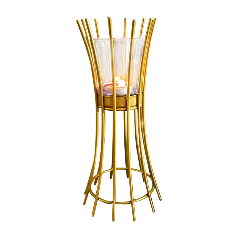 

European Style Candlestick Home Decoration Accessories for Living Room Candle Holders Glass Cup Crafts Supplies Kaarsen Houder A