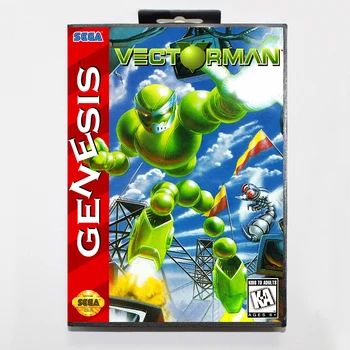 

Vectorman 16bit MD Game Card For Sega Mega Drive/ Genesis with Retail Box