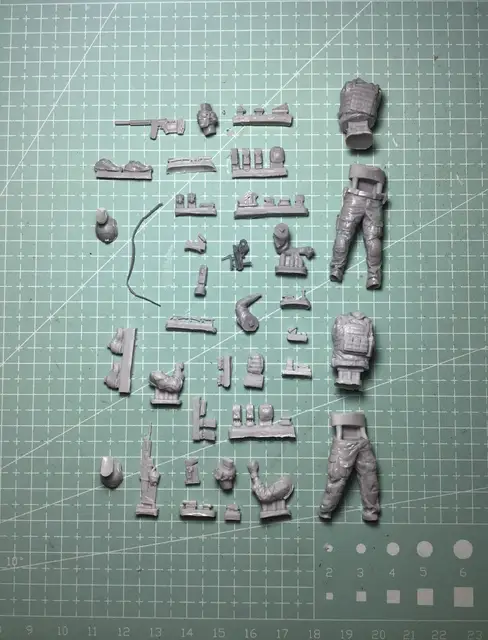 1/35 Resin Model Figure GK， Unassembled and unpainted kit 4