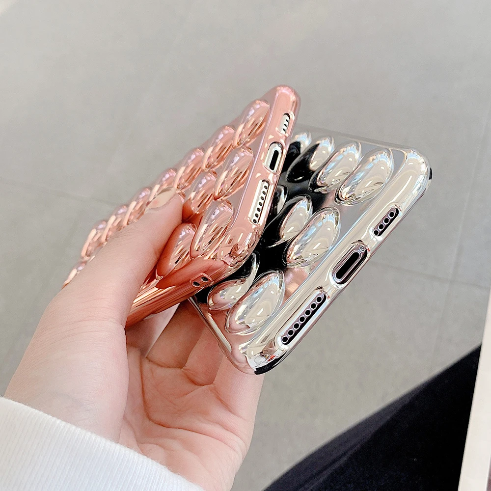 Чехол с 3d покрытием Love Heart для iPhone 11 Pro Max XR X XS 7 8 6S Plus мягкий однотонный чехол из ТПУ