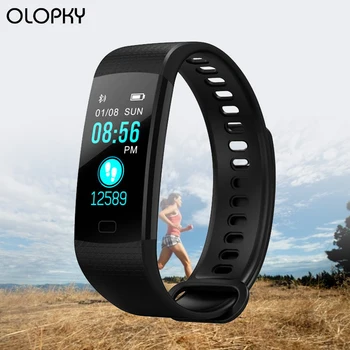 

New Smart Band Smart Watch Bracelet Heart Rate Blood Pressure Monitor USB Charge Waterproof Sports Fitness Tracker Free Shipping