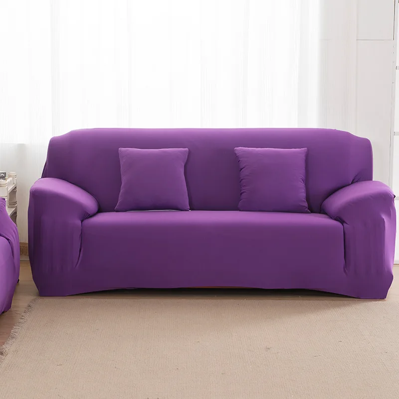 purple Чехол для дивана для Гостиная эластичность Non-slip покрывало для дивана Универсальный спандекс чехол против растяжек крем диван Ipad Mini 1/2/3/4 местный - Цвет: purple