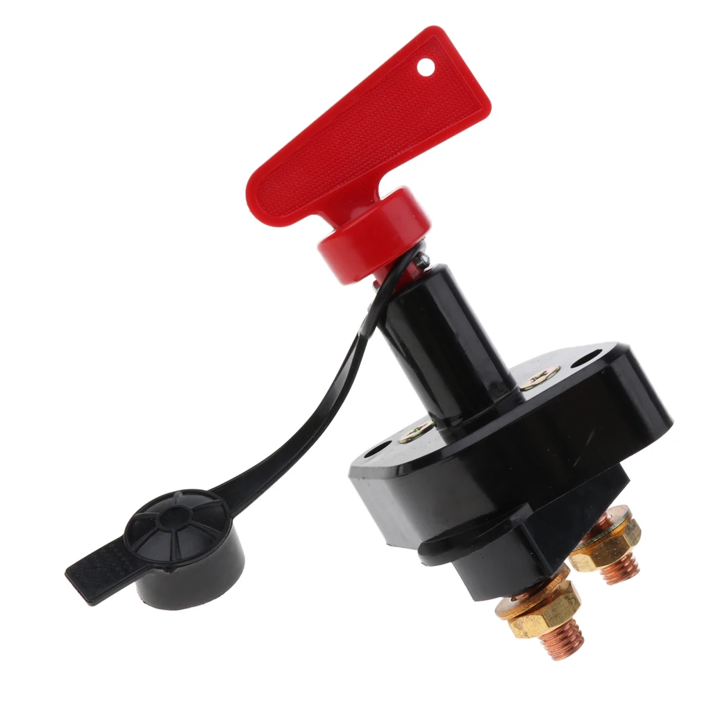  Car RV Boat Battery Isolator Disconnect Power Switch W/Removable Keys