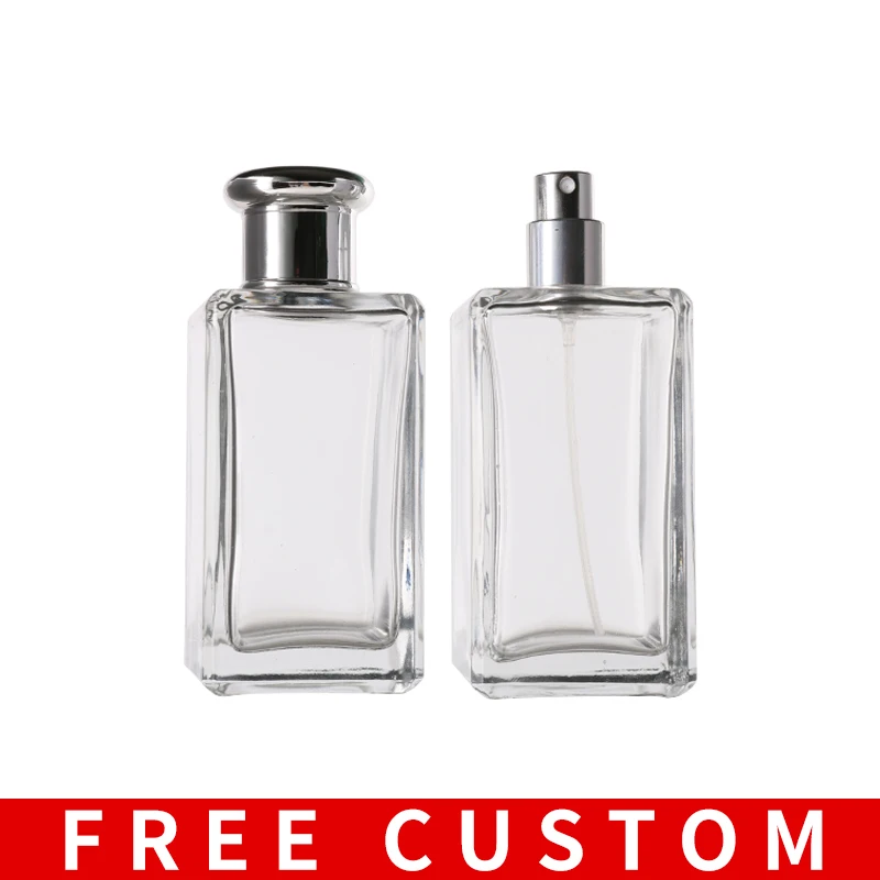 Free Custom Logo 100ml Bayonet Square Thick Wall Sealed Glass Bottles Perfume Pump Spray Container For Traveling | Красота и здоровье