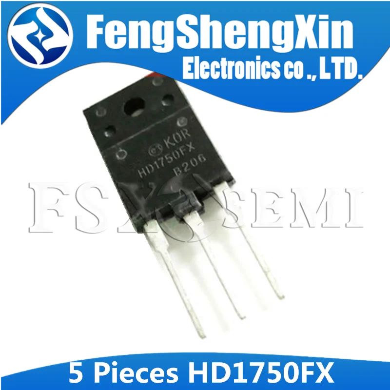 

5pcs HD1750FX TO-3PF HD1750F TO-3P HD1750 HIGH VOLTAGE NPN POWER TRANSISTOR